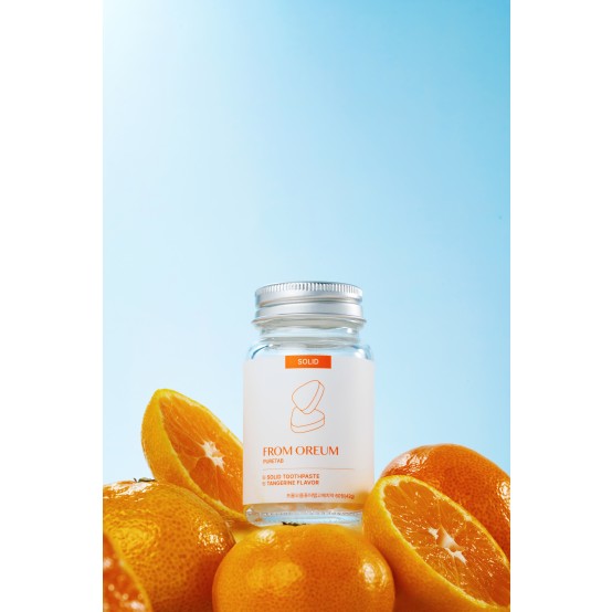 프롬오름 퓨어탭 감귤향 유산균 버블 고체치약 리필팩 100정