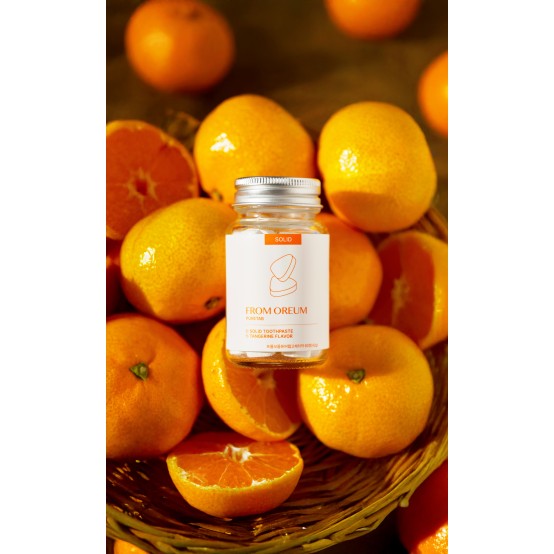 프롬오름 퓨어탭 감귤향 유산균 버블 고체치약 본품 60정